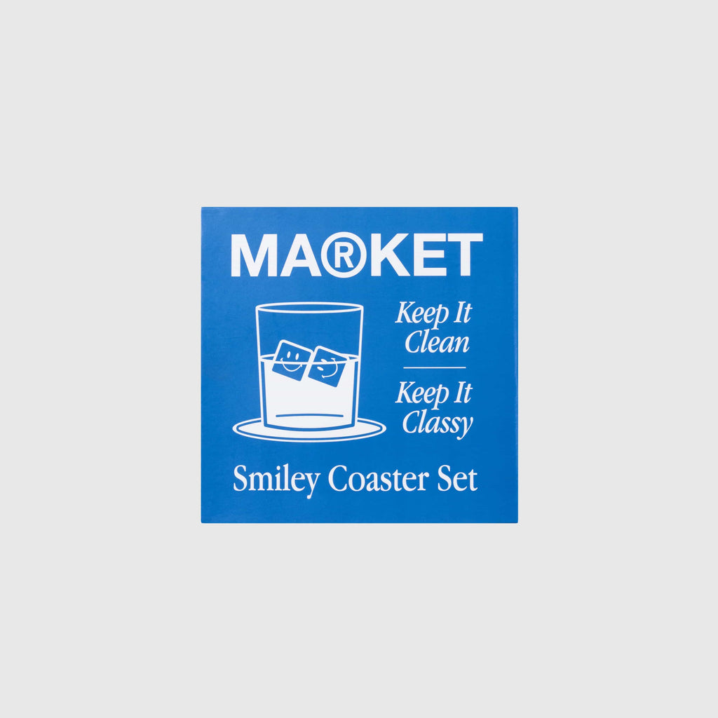 Market Smiley Coster Set - Yellow