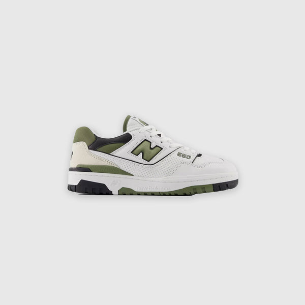 New Balance 550 - White / Dark Olivine 