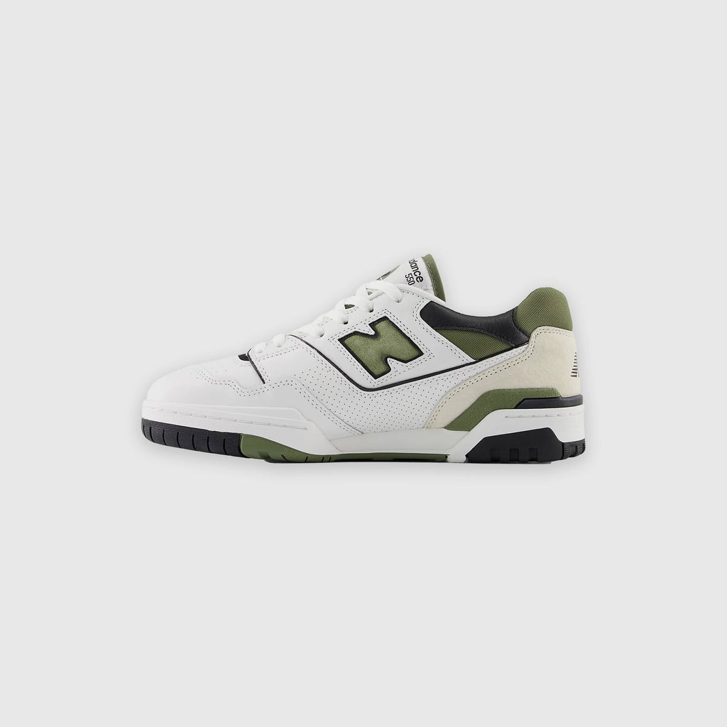 New Balance 550 - White / Dark Olivine