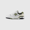 New Balance 550 - White / Dark Olivine