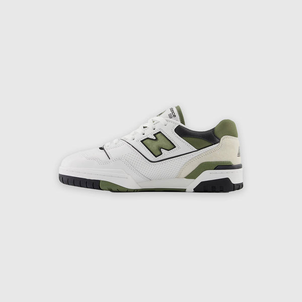 New Balance 550 - White / Dark Olivine