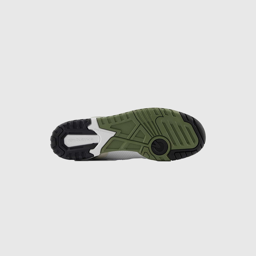 New Balance 550 - White / Dark Olivine