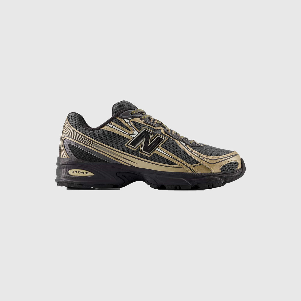 New Balance 740 - Black / Black Cement / Castlerock