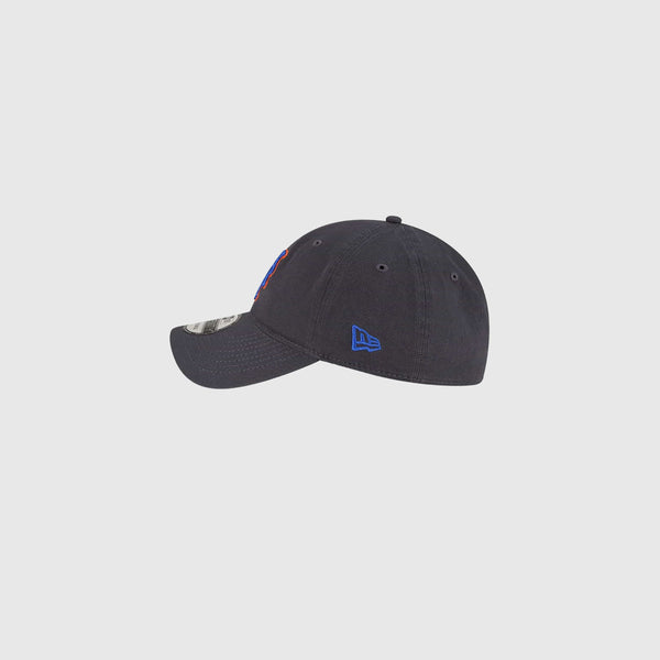 New Era New York Mets MLB Core Classic 9TWENTY Cap - Dark Grey - Side