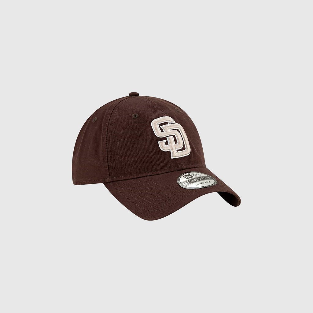 New Era San Diego Padres MLB Core Classic 9TWENTY Cap - Dark Brown - Front