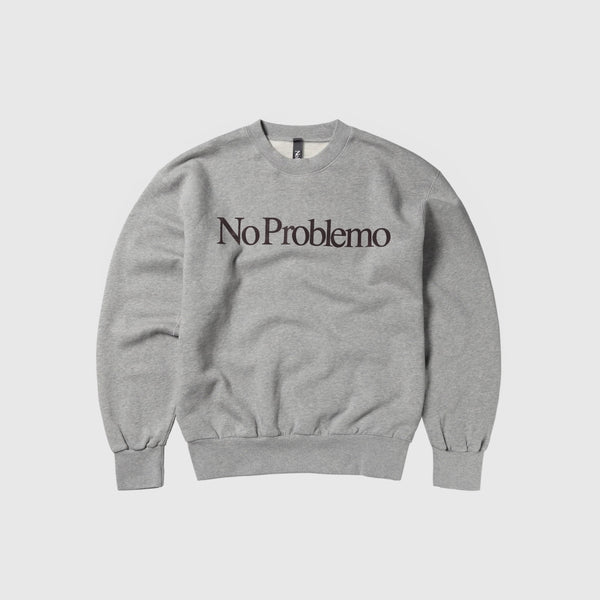 No Problemo Sweatshirt - Grey Marl - Front