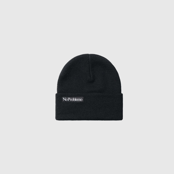 No Problemo Mini Kruger Beanie - Black - Front