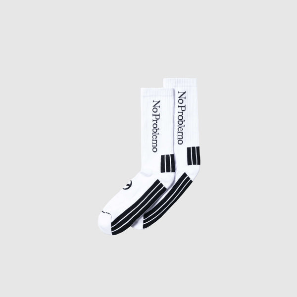 No Problemo Sock - White