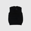No Problemo Alien-O Lace Cotton Vest - Black - Front