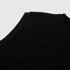 No Problemo Alien-O Lace Cotton Vest - Black - Front Close Up