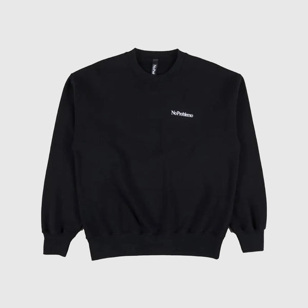No Problemo Mini Problemo Crew Neck Sweat - Black - Front