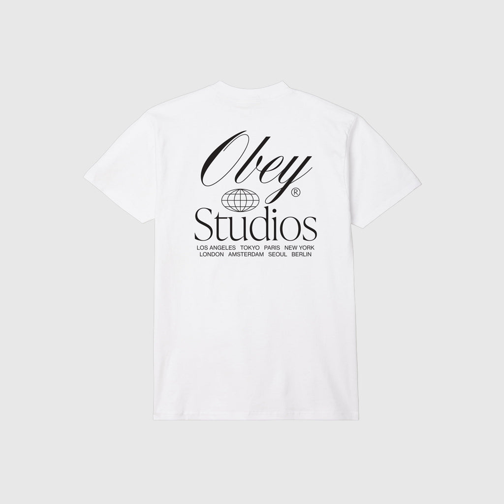 Obey Studios Worldwide - White - Back