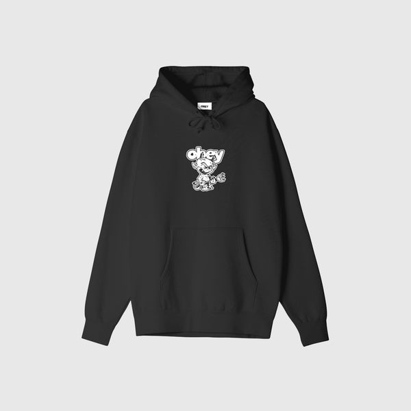 Obey Demon Hood - Black - Front