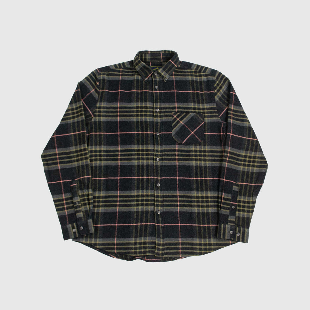 Portuguese Flannel Arquive 72 Shirt - Navy / Yellow / Pink - Front