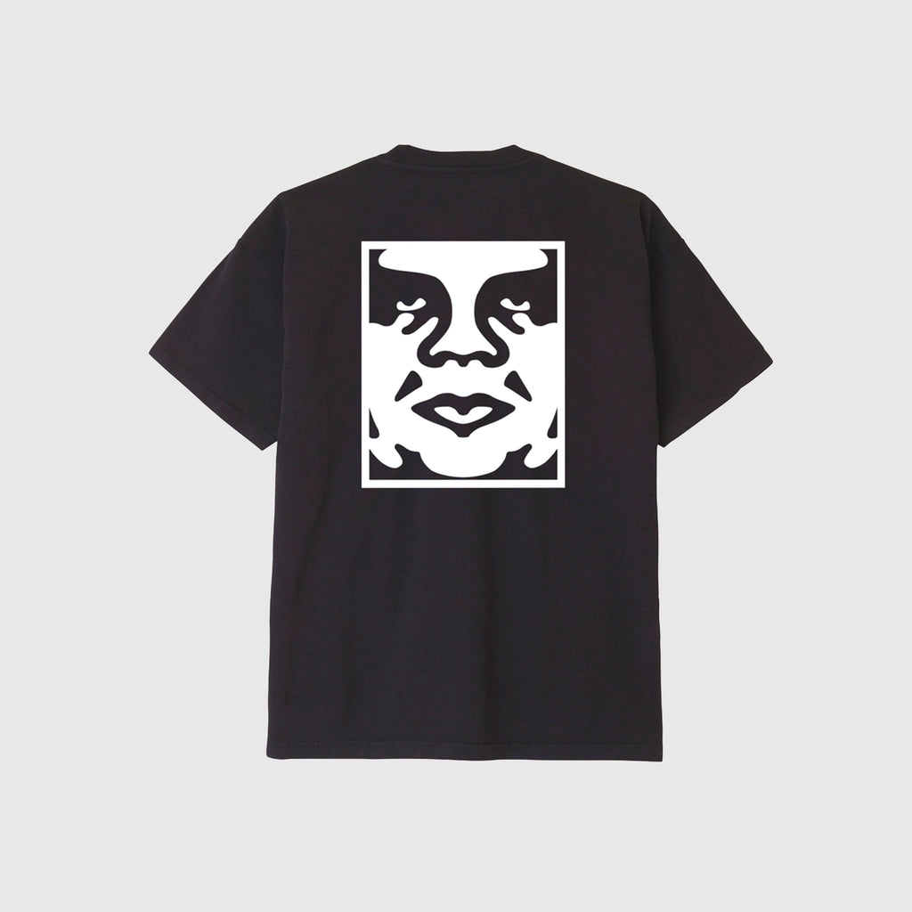 Obey Bold Icon Heavy Weight Tee - Off Black - Back