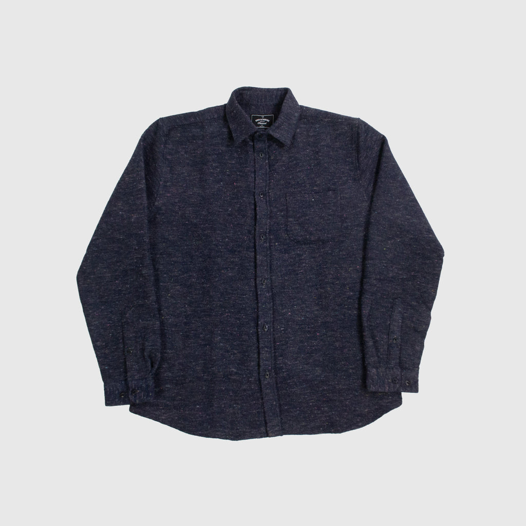 Portuguese Flannel Soft Rude Shirt - Blue - Front