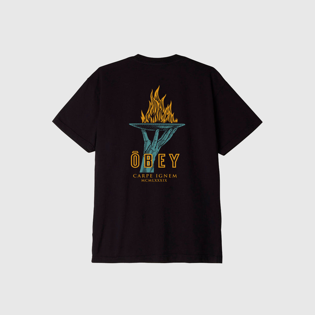 Obey Seize Fire - Black - Back