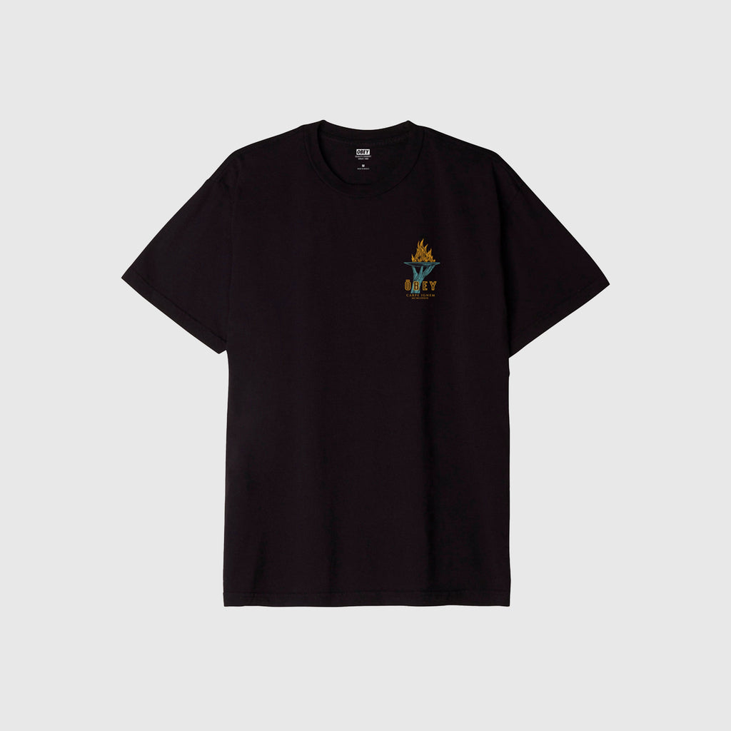 Obey Seize Fire - Black - Front