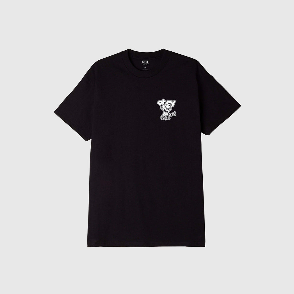 Obey Demon Tee - Black - Front