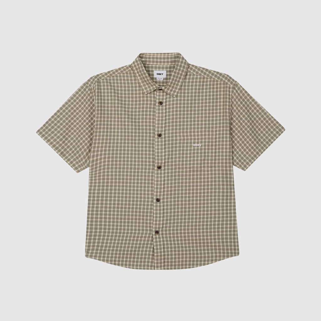 Obey Bigwig Otis Woven Shirt - Birch Multi - Front