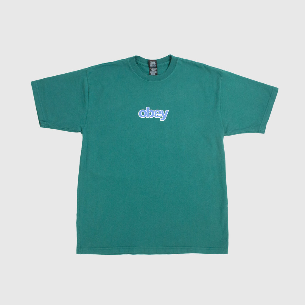 Obey Stack Tee - Adventure Green - Front