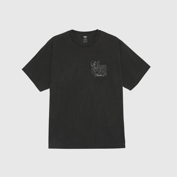 Obey Powerhouse Tee - Pigment Dusty Black - Front