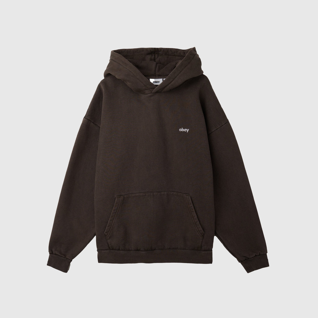 Obey Lowercase Pigment Hood - Pigment Java - Front