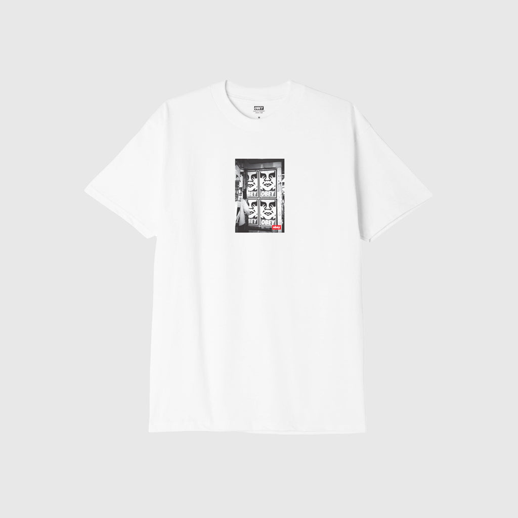 Obey Icon Photo Tee - White - Front