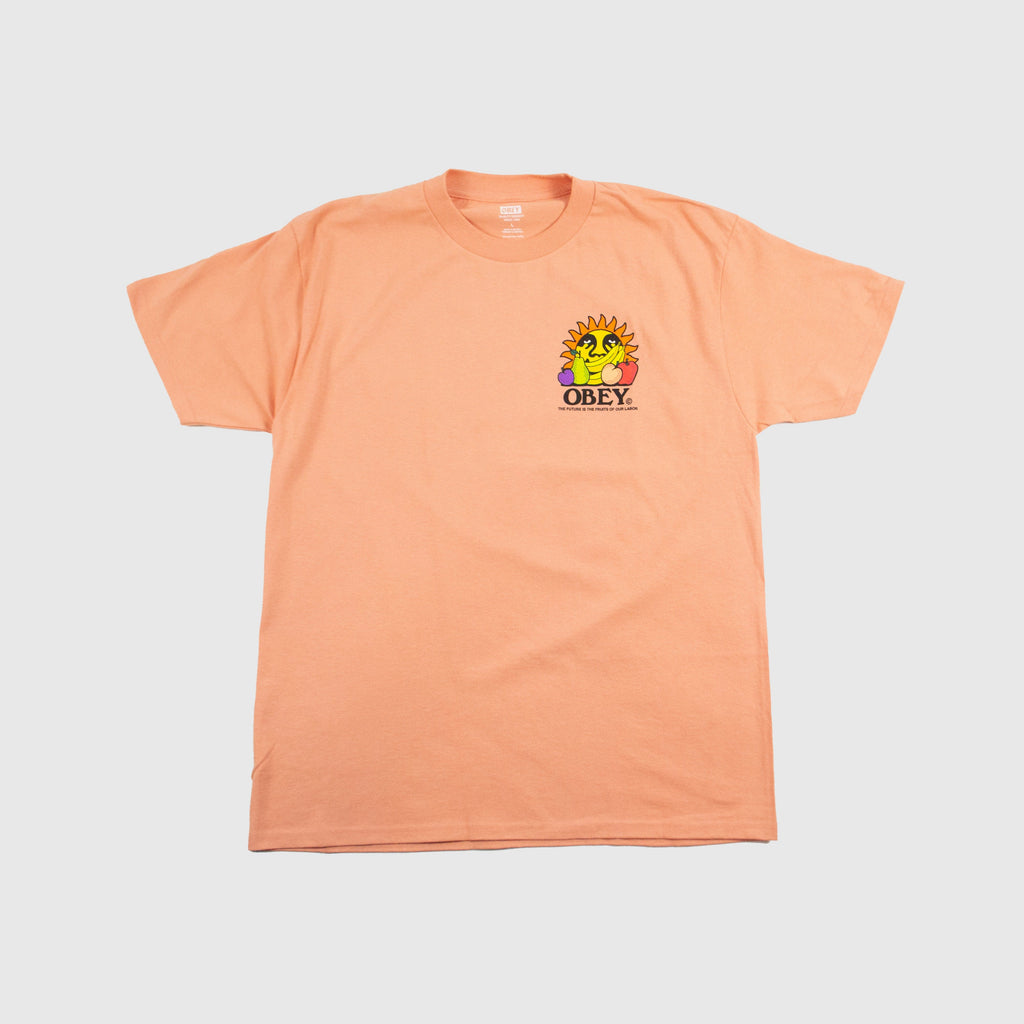 Obey The Future Is The Fruits Of Our Labor Tee - Citrus - Front