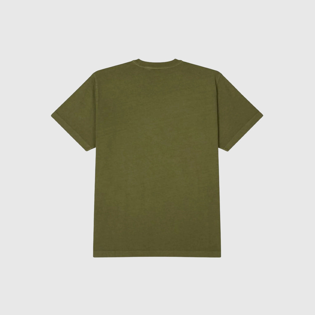 Obey Lowercase Pigment Tee - Pigment Moss Green - Back