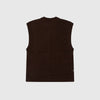 Obey Garret Sweater Vest - Java Brown - Back