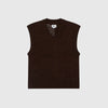 Obey Garret Sweater Vest - Java Brown - Front