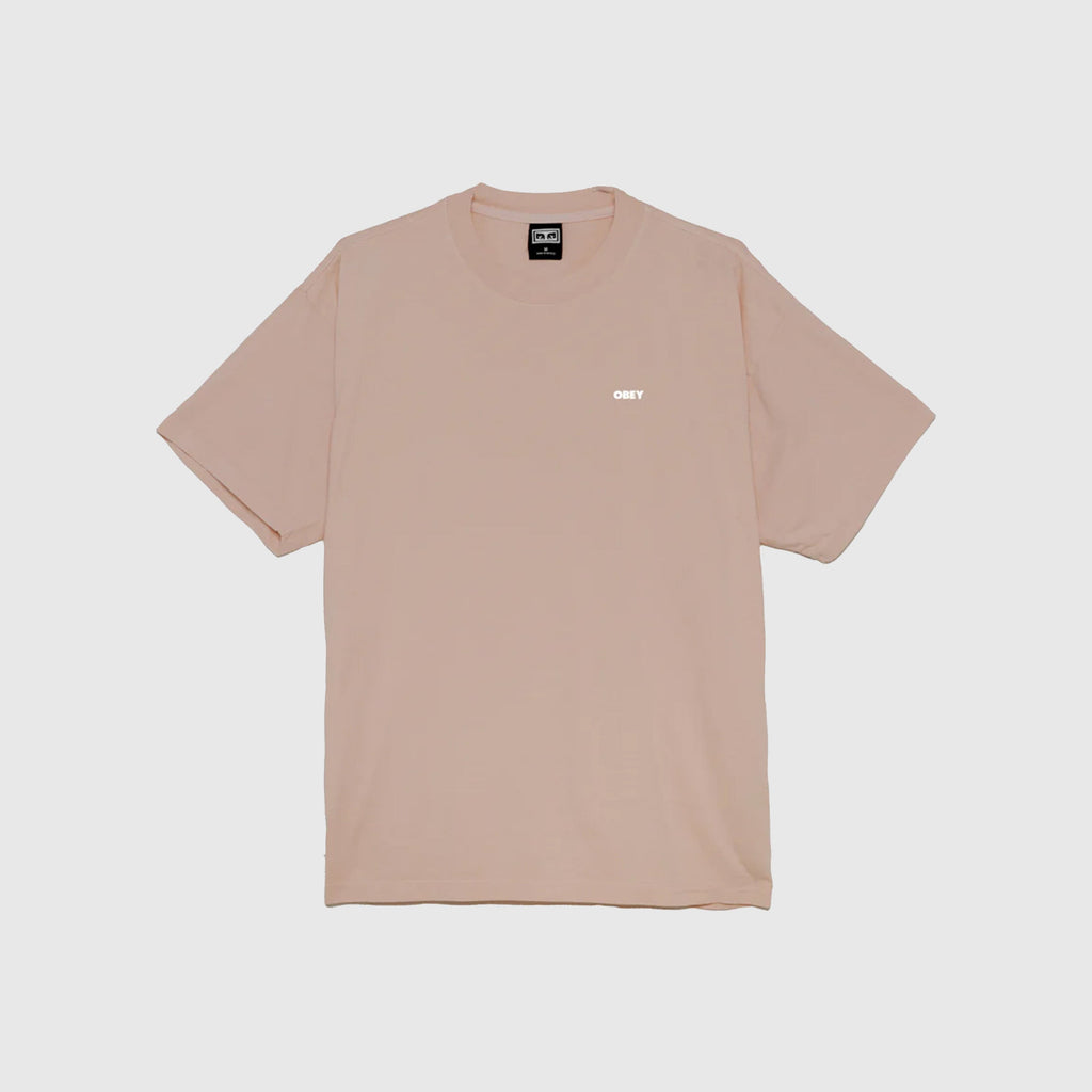 Obey Bold Icon Heavyweight Tee - Warm Taupe - Front