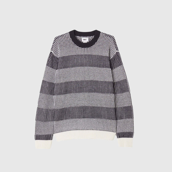 Obey Jason Crewneck Sweater - Navy Multi - Front