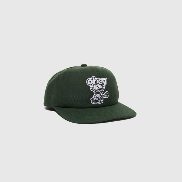 Obey Devil 6 Panel Classic Snap Back - Dark Cedar - Front