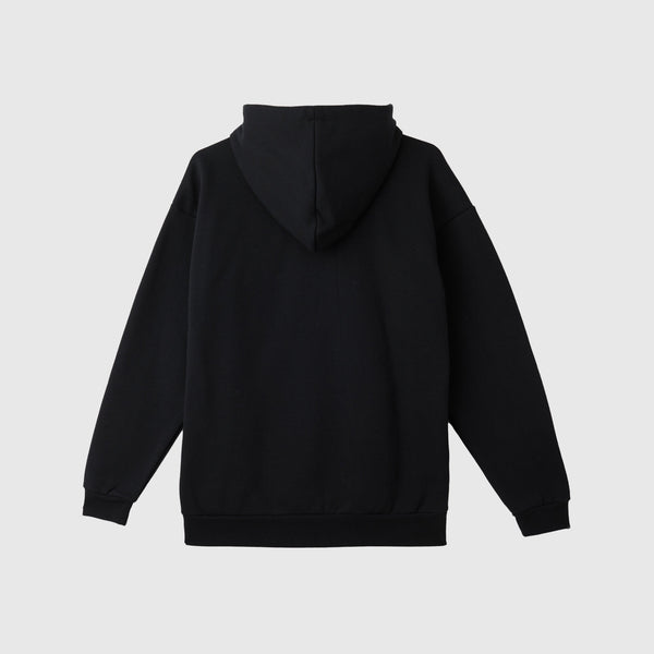 Obey Institute Extra Heavy Hood - Black - Back