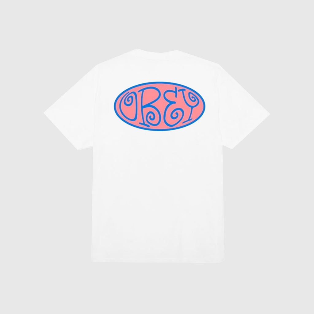 Obey Bean Tee - White - Back