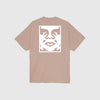 Obey Bold Icon Heavyweight Tee - Warm Taupe - Back