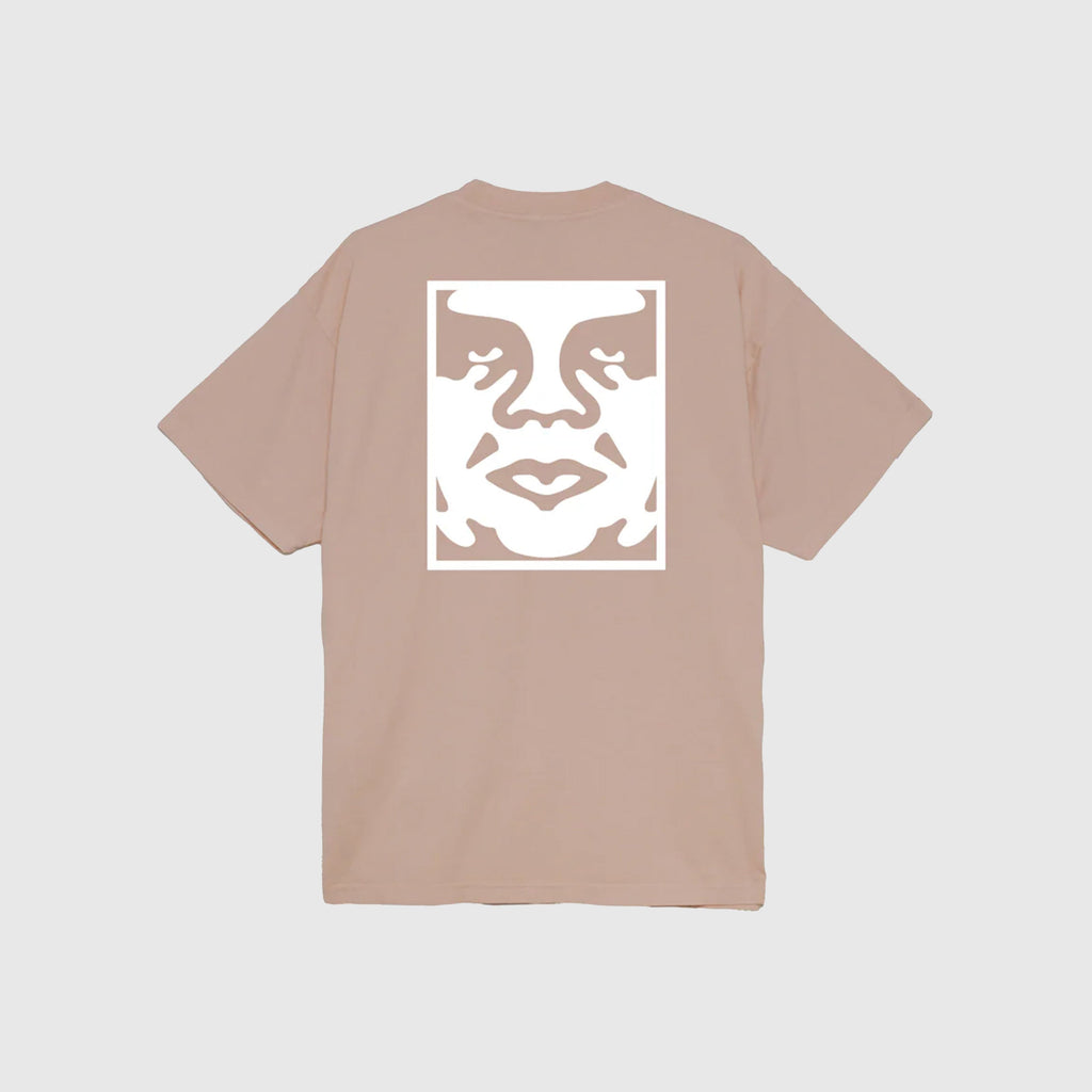 Obey Bold Icon Heavyweight Tee - Warm Taupe - Back