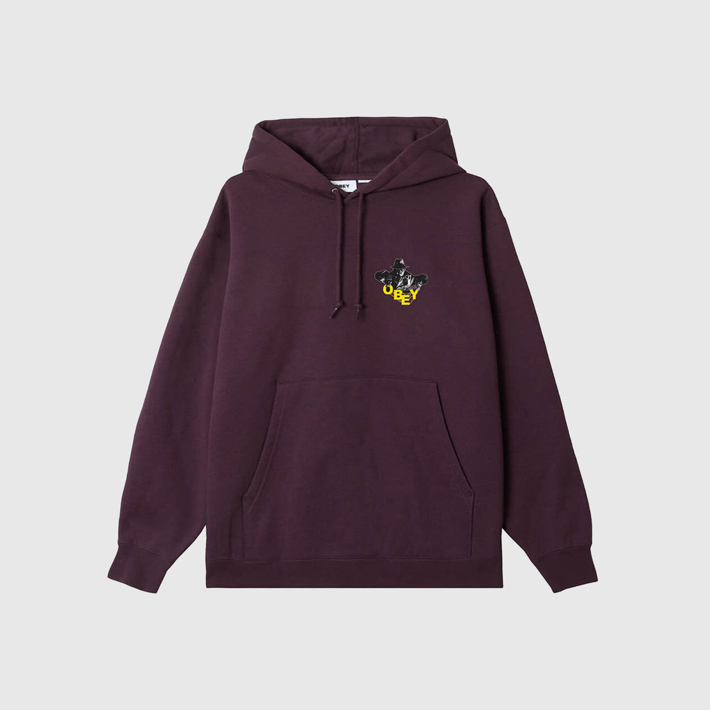 Obey Inner Power Hood - Plum Perfect - Front