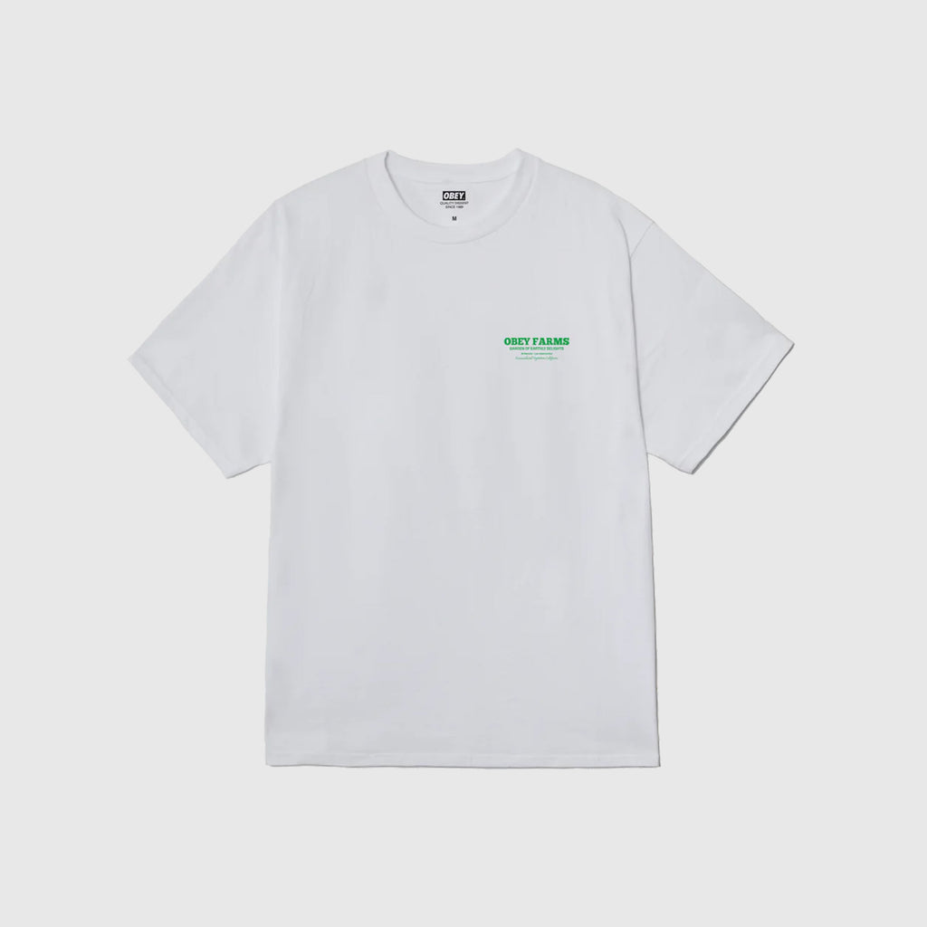 Obey Farms Tee - White - Front