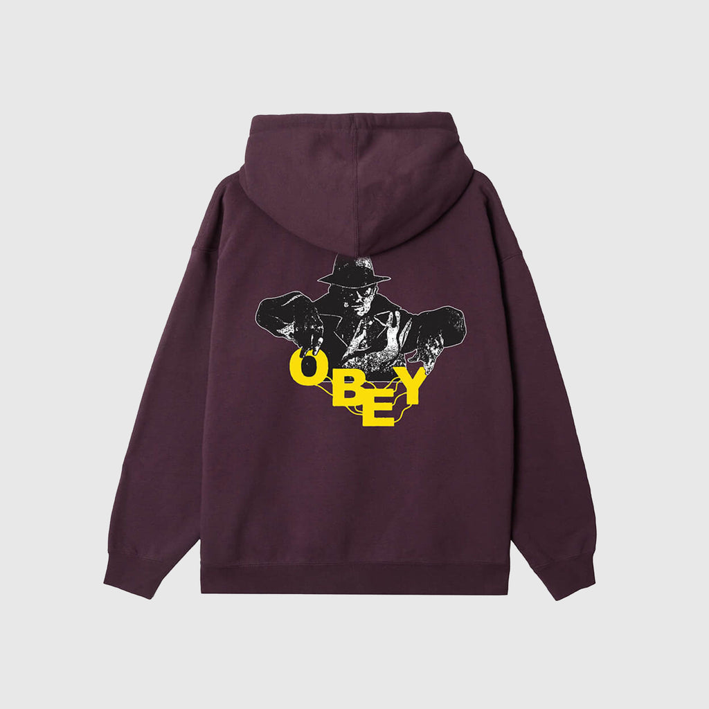 Obey Inner Power Hood - Plum Perfect - Back