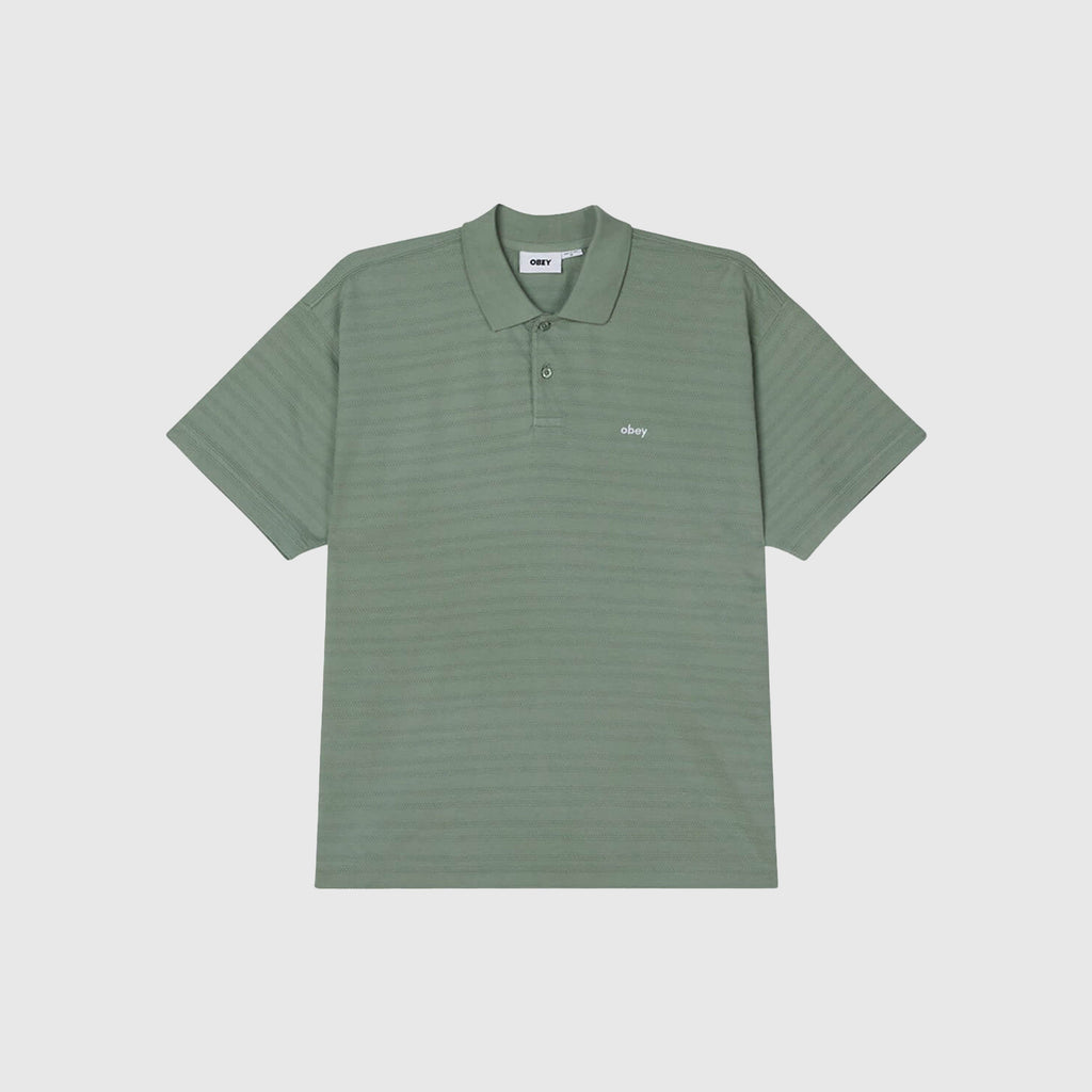 Obey Nash Bigwig Polo - Lily Pad - Front