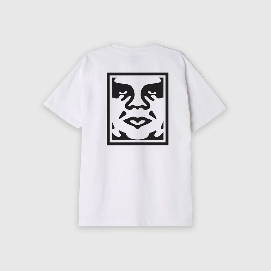 Obey Bold Icon Heavy Weight Tee - White - Back