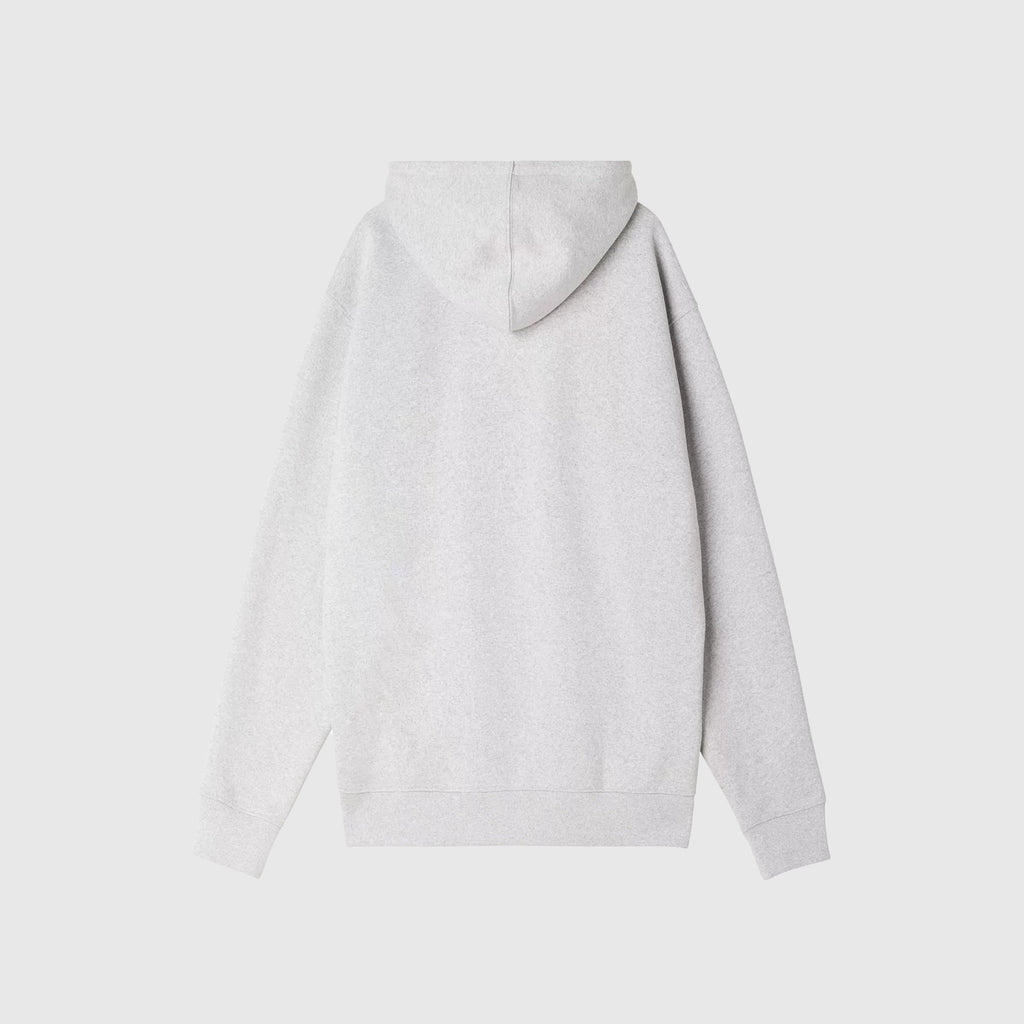 Obey Established Works Bold Zip Hood - Ash Grey - Back