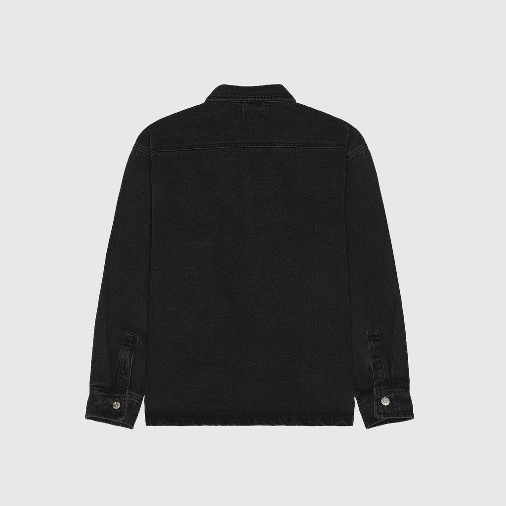 Obey Milton Shirt Jacket - Faded Black - Back