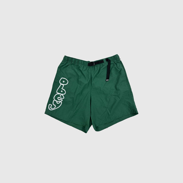 Obey Resound Web Belt Short - Palm Leaf - Front
