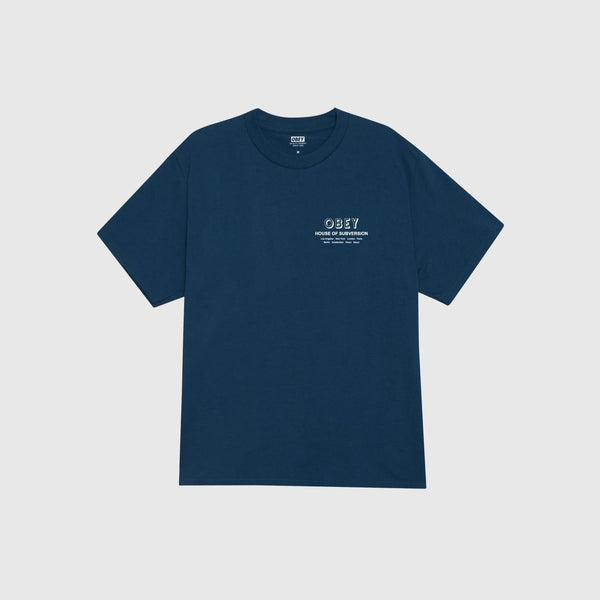 Obey SS House Of Subversion - Harbor Blue Front