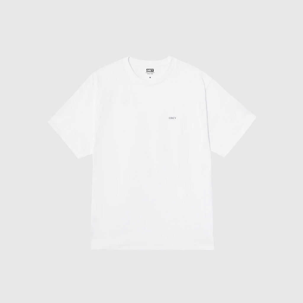Obey SS Peace & Justice Statue Tee - White Front