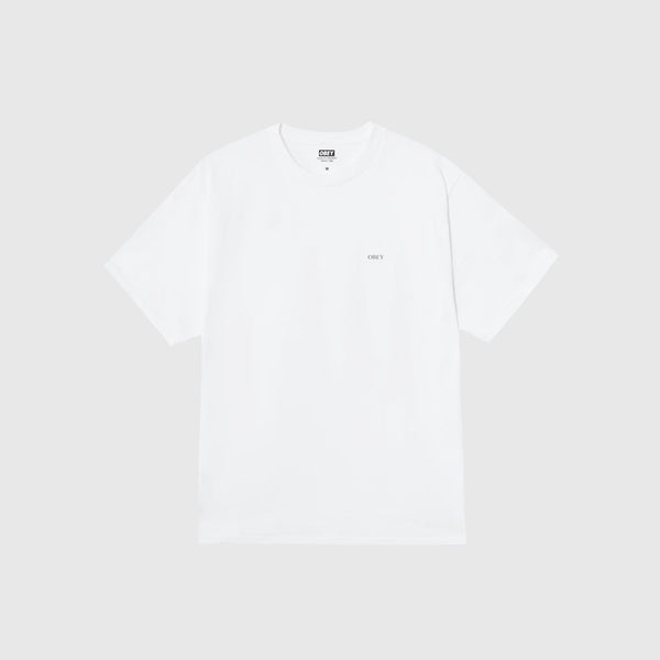 Obey SS Peace & Justice Statue Tee - White Front